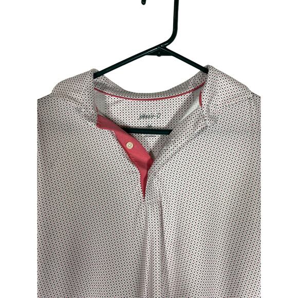 Men's Johnny O Polka Dot white golf polo Size Medium - Picture 5 of 8